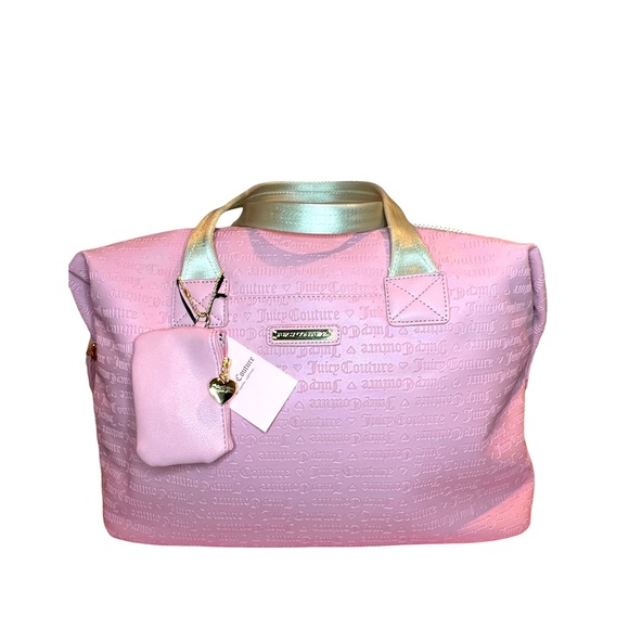 Juicy Couture Handbags - Y2k 💕 Juicy Couture baby pink travel/gym weekender bag